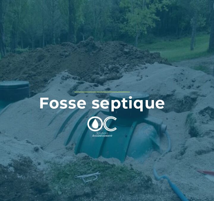 Pose d’une fosse septique à Monoblet (Gard)